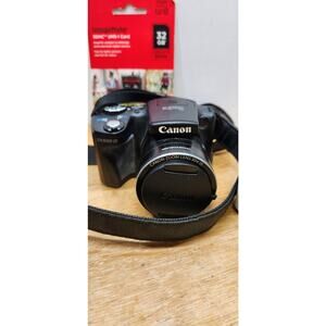 Canon PowerShot SX500 IS Digital Camera Working 30X Zoom W/ Charger, 2 Cards